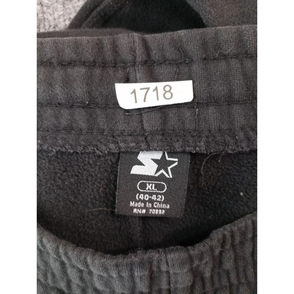 Starter Sweatpants Mens XL Black Fleece Elastic Waist Lounge Athletic Pants